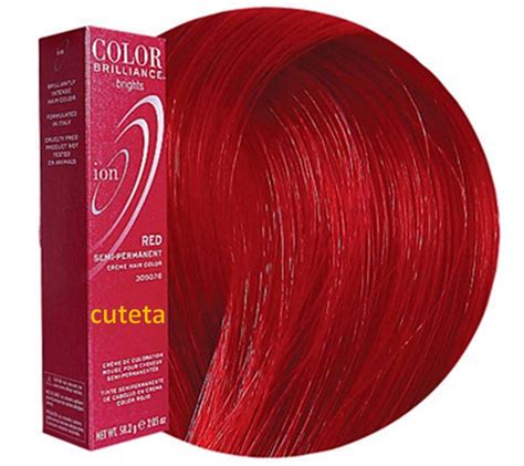 then I bought the <b>ion</b> quick repair <b>hair</b> treatment and treated. . Ion hot red hair dye